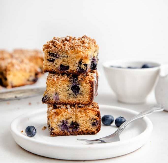 Healthy Blueberry Breakfast Cake